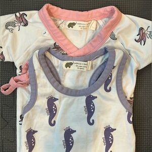 Bundle set of 2 Monica + Andy newborn outfits